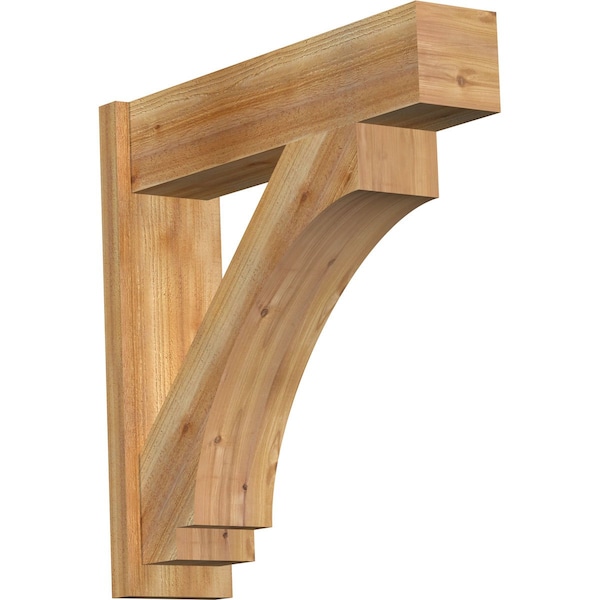 Ekena Millwork Imperial Block Rough Sawn Outlooker, Western Red Cedar, 8"W x 32"D x 32"H OUT08X32X32IMP05RWR - main